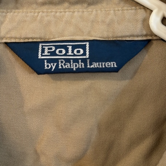 Men’s Polo Ralph Lauren Bi-Swing Windbreaker Jacket Khaki Zip Up Size XXL - Picture 5 of 9